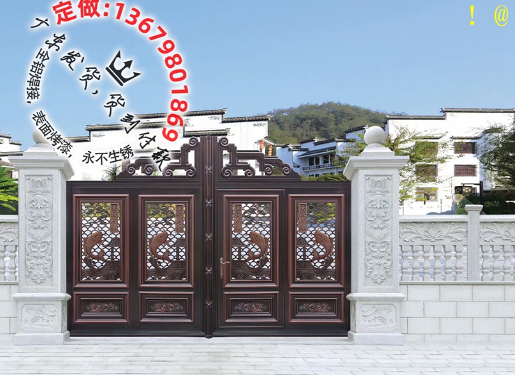 别墅大门_铝艺大门_庭院大门_乡村大门_住宅大门